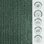 Telo frangivista in HDPE verde con fascette - immagine 2